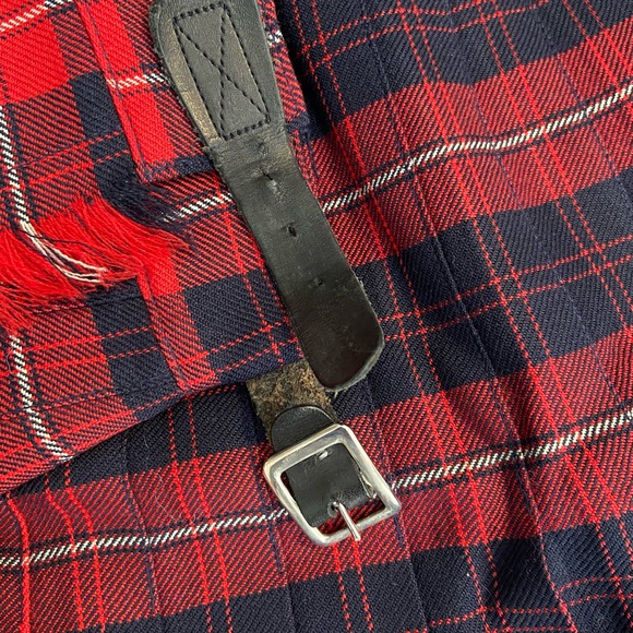 Vintage RJ McCarthy 100% Wool School Girl Kilt Skirt - Picture 5 of 6